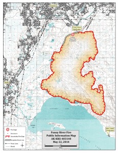 Funny River Fire Map 5-22-2014