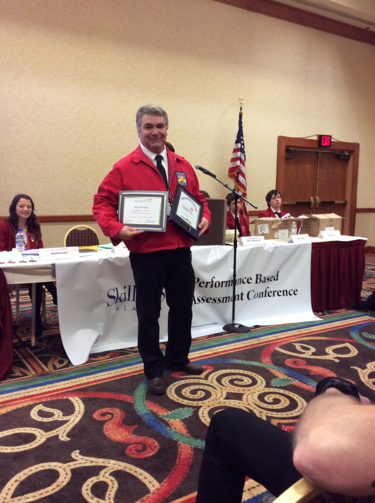 Cam Wyatt, 2016 Alaska State Secondary SkillsUSA Advisor award recipient
