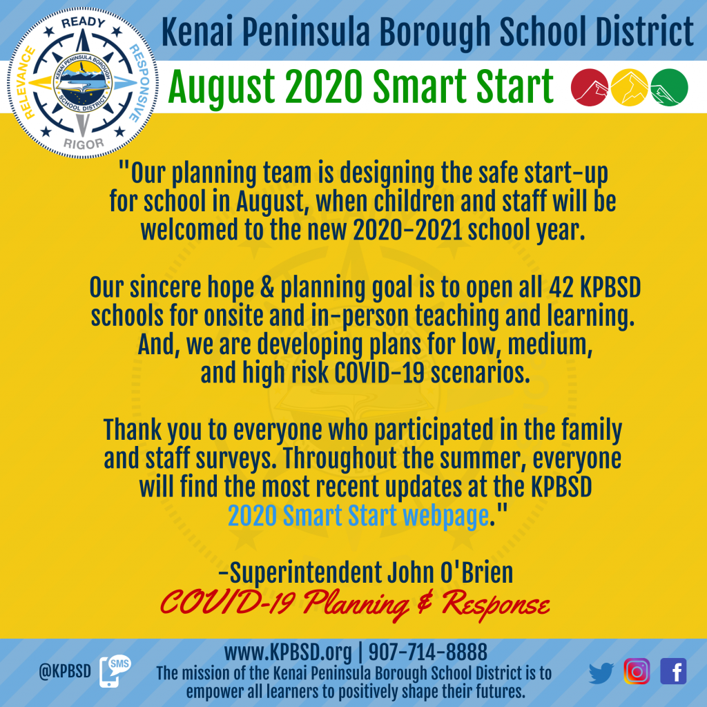 KPBSD Smart Start Plans For New School Year KPBSD Communications 