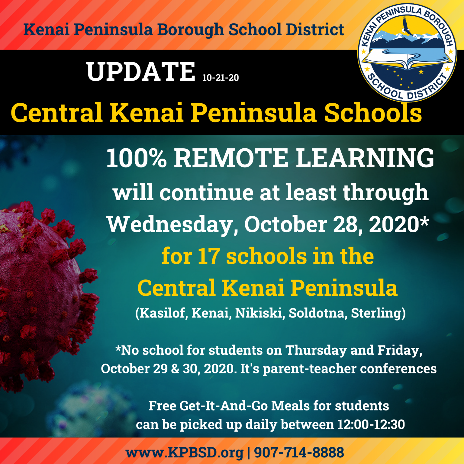 100% Remote Learning extended for 17 KPBSD Central Kenai Peninsula